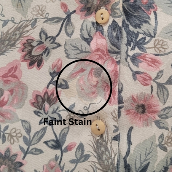 Pendleton Vintage Floral Button-Up Collared Dress Shirt Blouse Size 6 - Picture 5 of 9